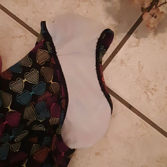 SPEEDO ONE PIECE GIRLS MULTICOLOR HEART SUNGLASSES RACERBACK SWIMSUIT 12 - Picture 6 of 7